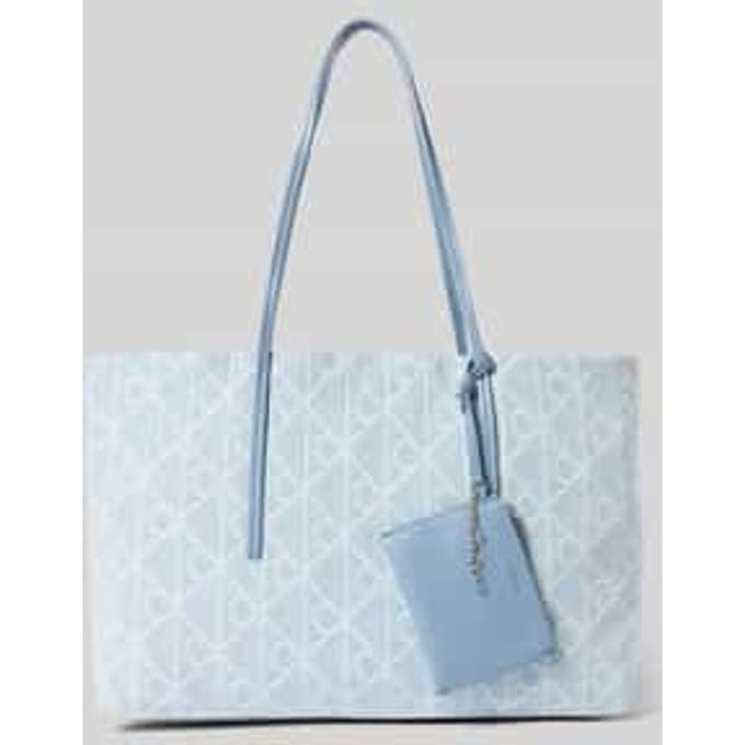 Boodschappentas Calvin Klein Jeans EMBLEM AOP DENIM TOTE W/ POUCH