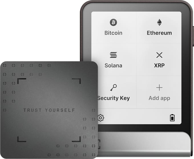 Ledger Flex – Crypto Hardware Wallet met Touchscreen – 15.000+ Coins & NFT’s – Bluetooth, USB-C & NFC – 1MB Opslag - Inclusief Ledger Recovery Key - Graphite