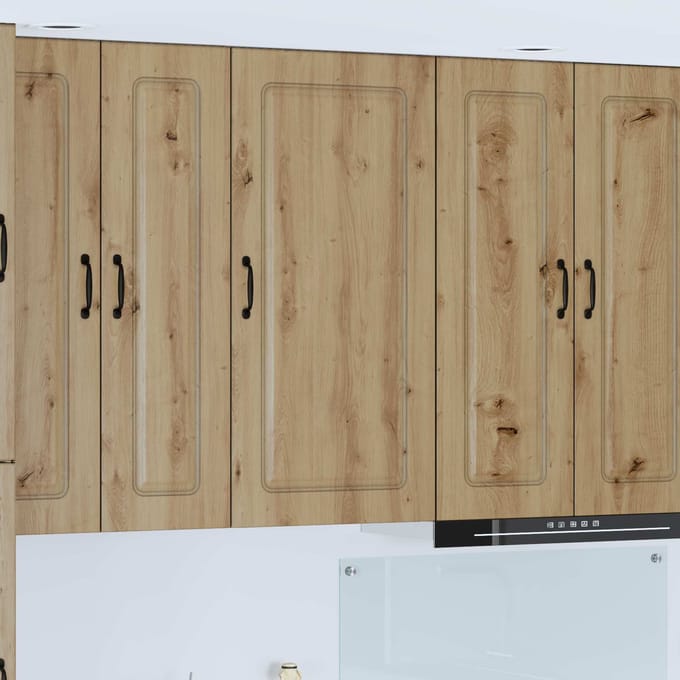 vidaXL - Vaatwasserpaneel - Kalmar - Artisan - Eiken - 50 - x - 31 - x - 100 - cm