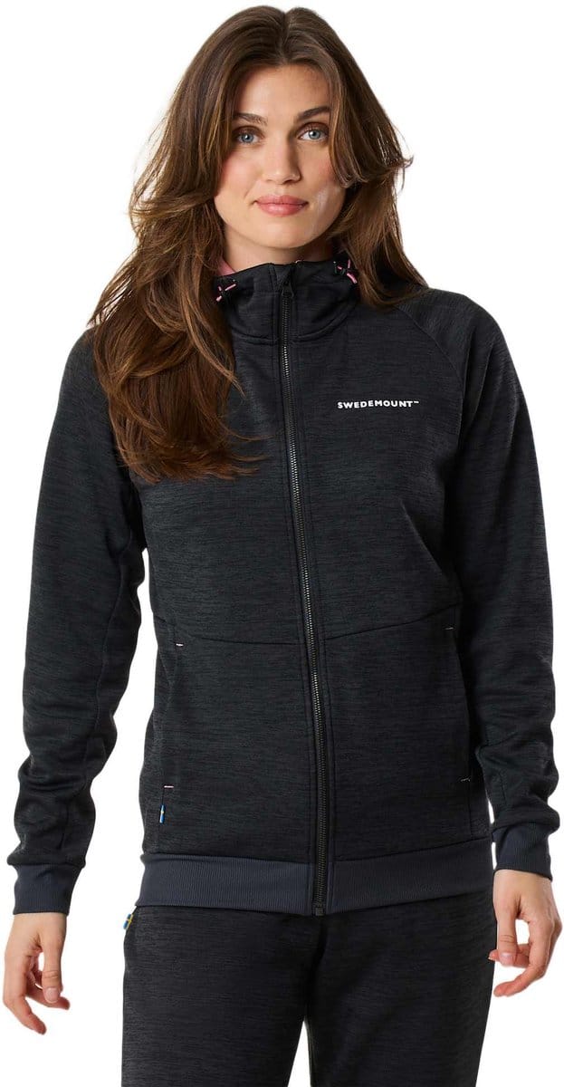 Swedemount Training Logo Zip Hood – Trainingssweater dames – Maat 36