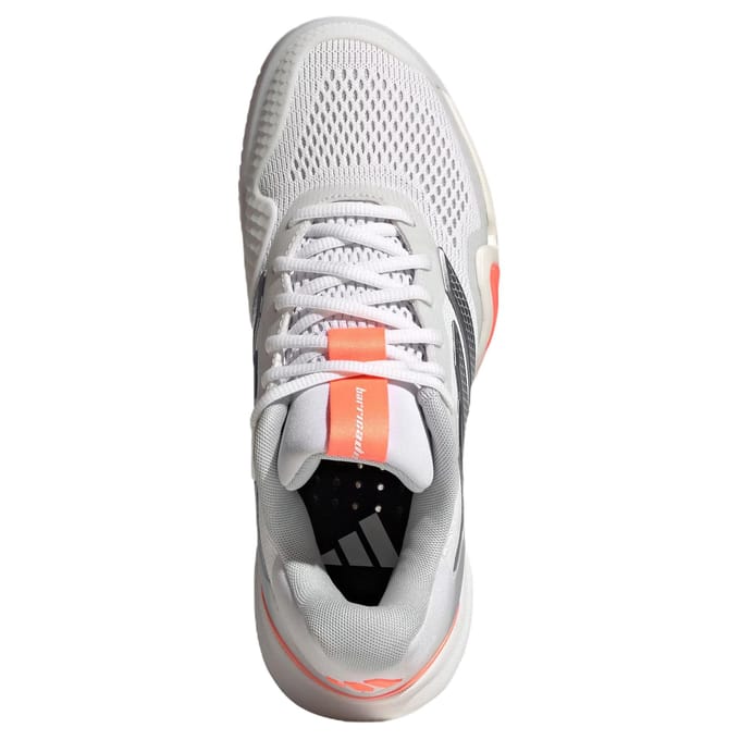 Adidas Barricade 14 Woman White/Beam Orange, 37 1/3
