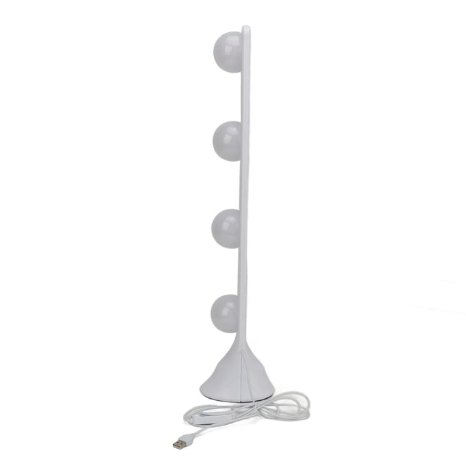 LED Vanity Lights 4 LED-lampen Draagbaar Make-uplicht 3 Kleurtemperaturen Live Streaming Invullicht wit