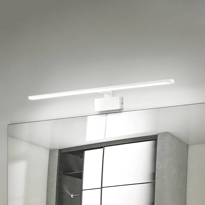 IDEAL LUX LED wandlamp Alma, wit metaal, breedte 81 cm
