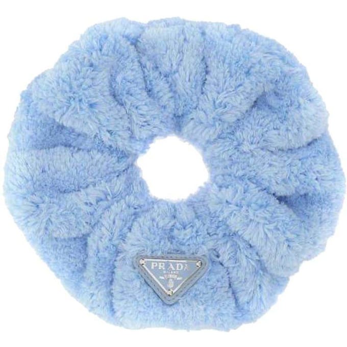 Prada Driehoek Logo Mode Haarband Damesaccessoires Blauw 1IF015-2DXO-F0076 Light Blue,F white