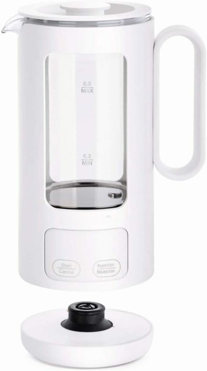 SCH® Waterkoker glas - Waterkoker - Wit- 15 cm x 13 cm x 21 cm