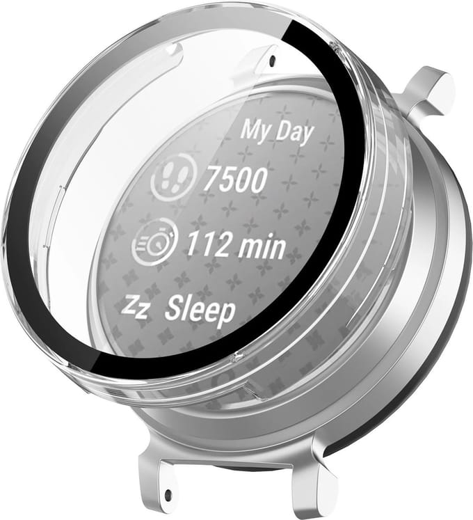 Strap-it Hard case hoesje met screen protector - geschikt voor de Garmin Lily 2 (niet de eerste versie) - transparant