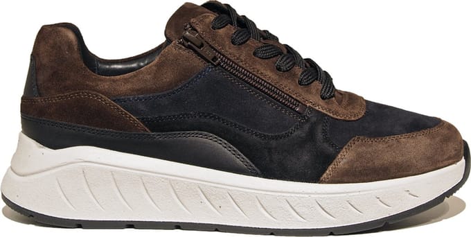 Solidus Ken sneaker bruin blauw (Maat - 7,5, Kleur - Bruin)