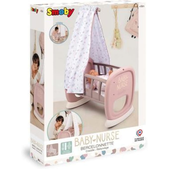 Smoby Baby Nurse schommelwieg Poppenmeubelen