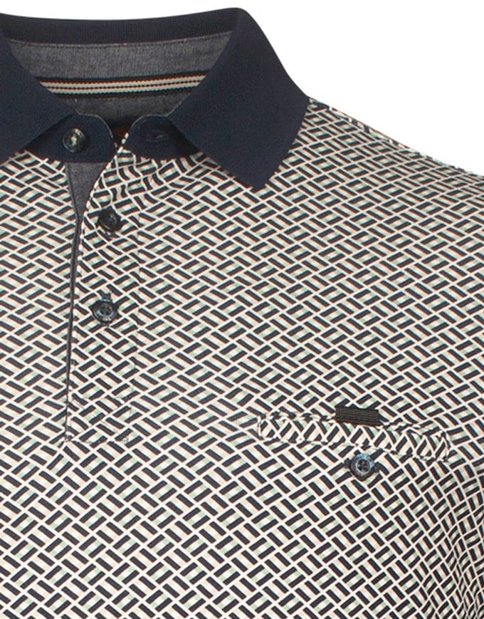 Baileys poloshirt korte mouw donkerblauw