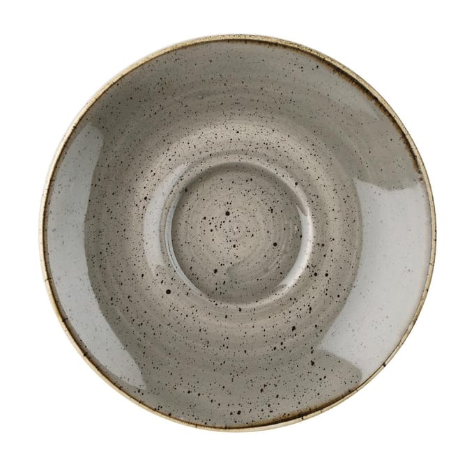 Churchill Stonecast Grey Cappuccino cappuccino schotel 15.6 cm 12