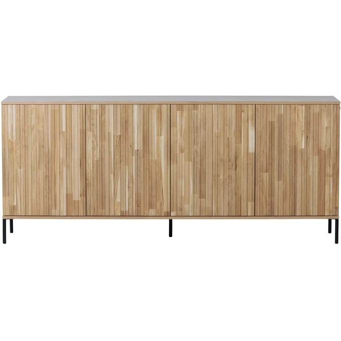 WOOOD New Gravure Dressoir - Eiken - Naturel - 85x200x44