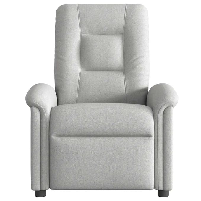 vidaXL - Fauteuil - verstelbaar - stof - wolk - grijs