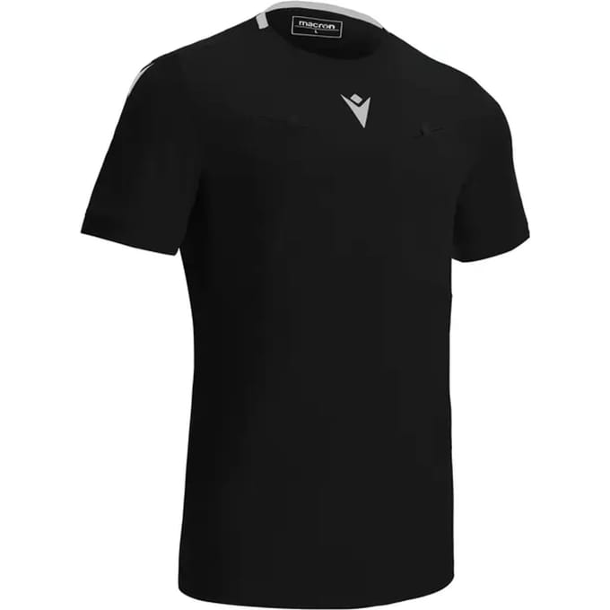 Macron Frisk Scheidsrechtersshirt Korte Mouw Heren - Zwart | Maat: M