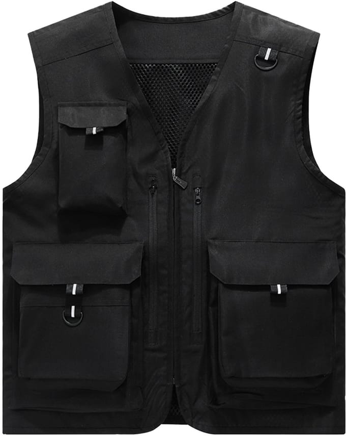 YOUTHUP Heren outdoor casual vest - 3D patchtas - S