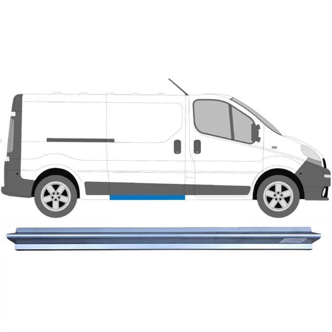 Schuifdeur dorpel reparatiepanel voor Renault Trafic 2001-2014 / Links = Rechts