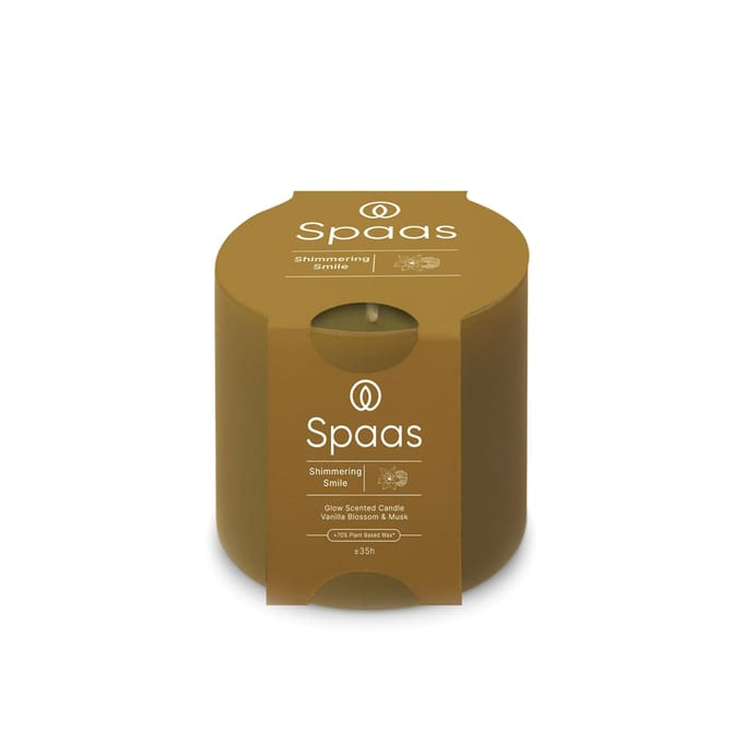 SPAAS Glow Geurkaars Appel en Kaneel ± 55 branduren -
