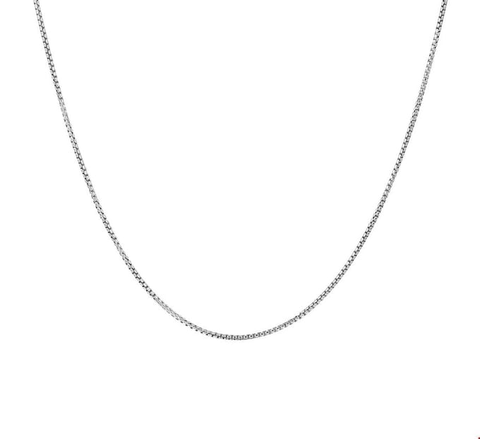 Zilver Gerhodineerde Collier venetiaans bol 0 1329030 38 cm