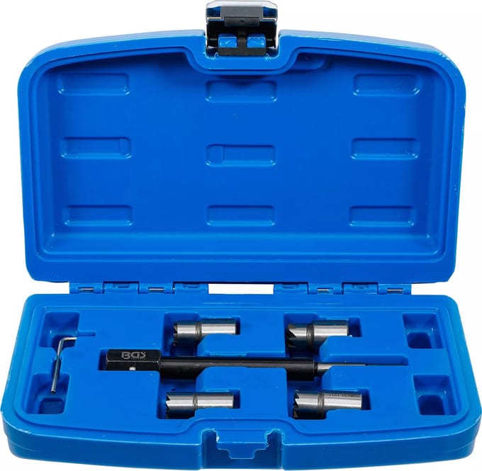 BGS Injector-afdichtingszittingfrees-set voor CDI motoren 5-delig - 62605