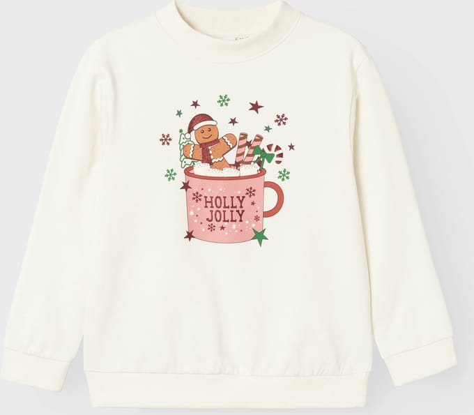 NAME IT NKFRULJUL LS NREG SWEAT BRU BOX Meisjes Trui - Maat 122/128