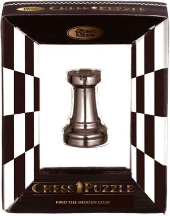 Cast Chess Puzzle - Rook - Black