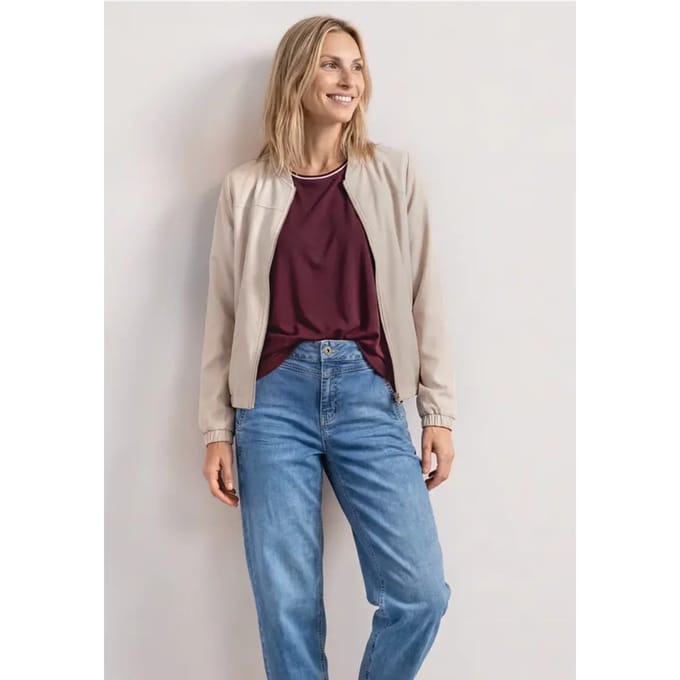 Blouson met lange mouwen en ritssluiting