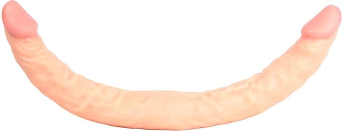 Kiotos Cox Dubbele Dildo 40 x 3,6 / 3,8 cm - beige