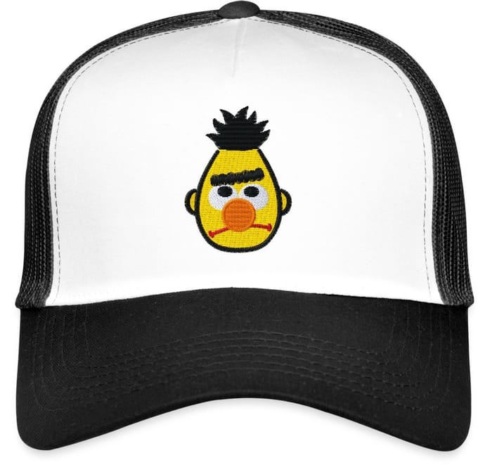 Sesame Street Bert Borduurwerk Trucker Cap