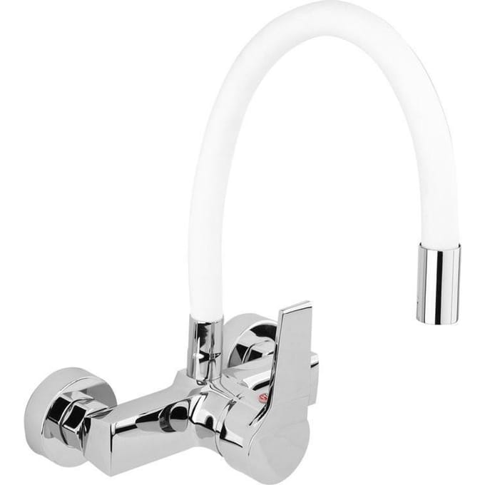 Wandkraan Keuken Flexibel Wit Soft Touch