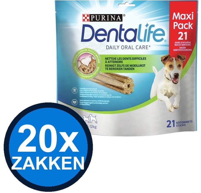 20x Dentalife - Small Loyalty Pack Hondensnack - Hondenvoer Snacks - 345 g