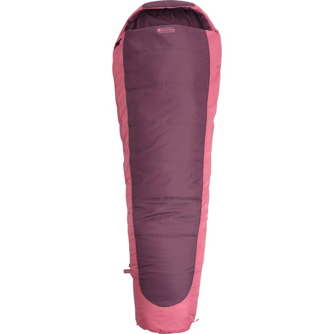 Mountain Warehouse Microlite 500 Linker Rits Middenseizoen Slaapzak (Bordeaux)