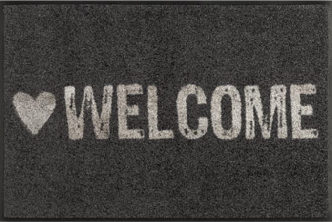 Kleen-Tex Wash+Dry Design Wasbare Deurmat - Loper - Warmly Welcome - 50 x 75cm