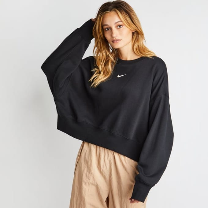 Dames sweatshirt met oversized ronde hals Nike Phoenix Fleece