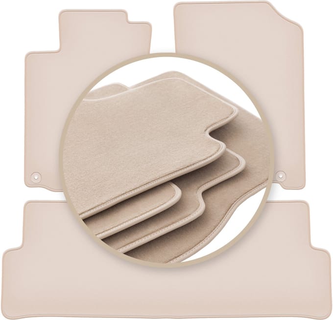 PREMIUM beige vloermatten voor: Honda CR-V IV SUV 2011-2018
