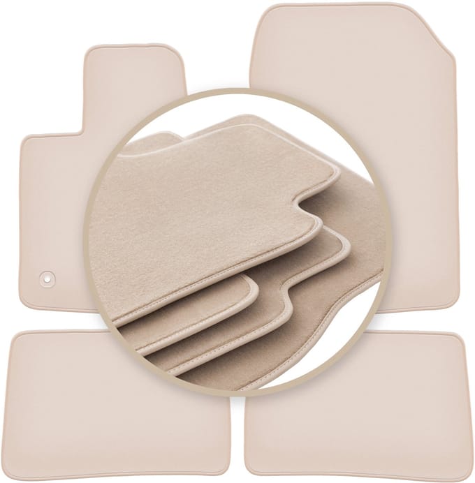PREMIUM beige matten voor: Renault Twingo II hatchback 2007-2014