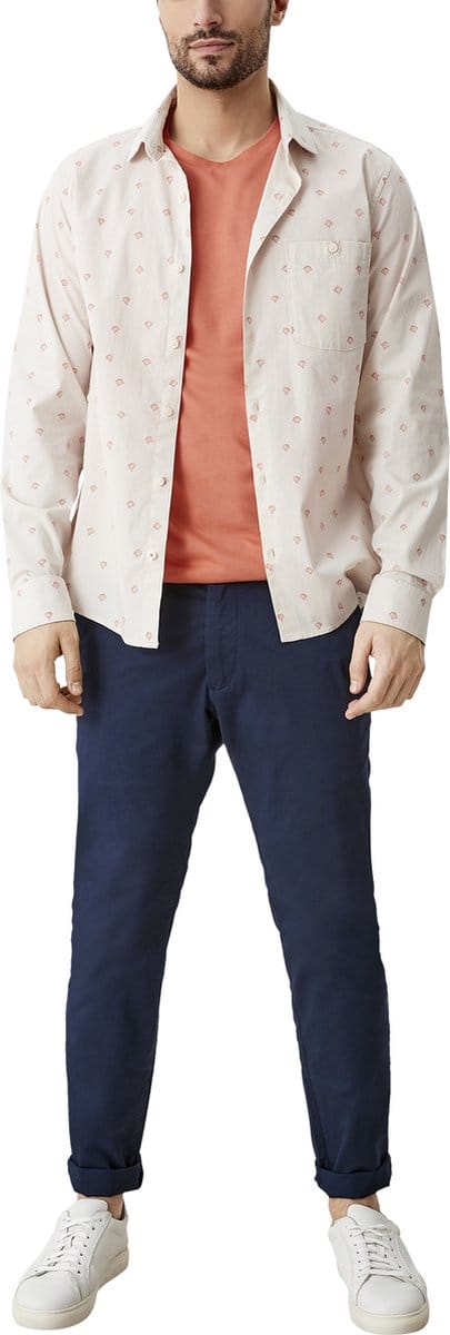 s.Oliver - Broek - Maat 30/L32 - Mannen - MARINE - voering
