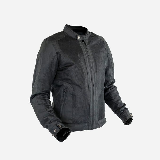 Helstons Stoner Tissu Mesh Jas Man Zwart - Jas