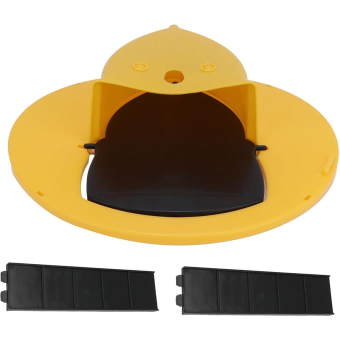 Piège à rats à bascule Durable Réinitialisation automatique Tapette à souris pour intérieur extérieur Capture de souris Jaune jaune