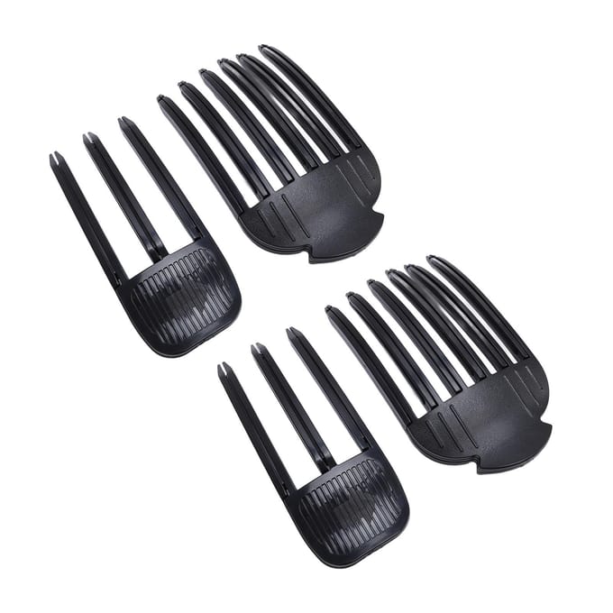 4 Pièces Pinces Volume Cheveux pour Frange Volumineuse 36 Dents Sans Chaleur Coiffure Rapide Mise en Forme par le Vent Coiffage black