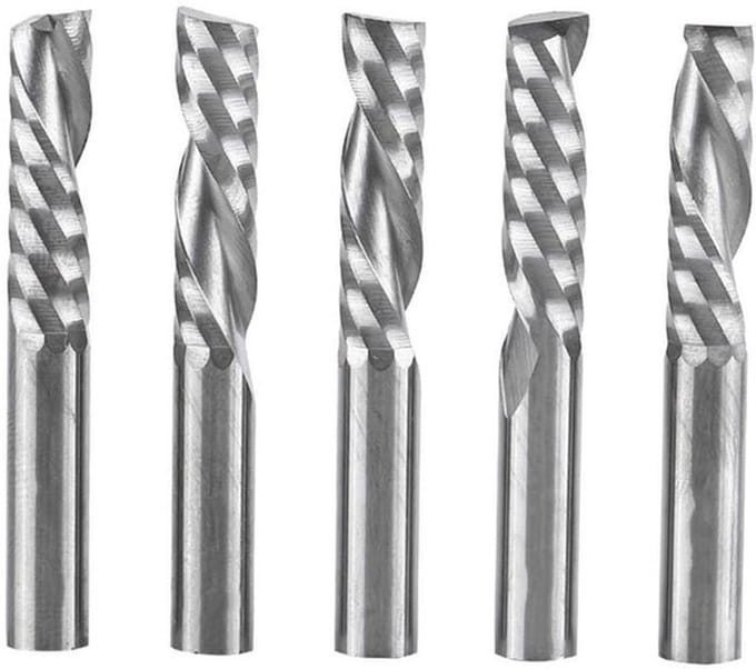 Dailygoods- Frezen Set van 5 Stuks - 6mm Snijkant - Wolfraamcarbide
