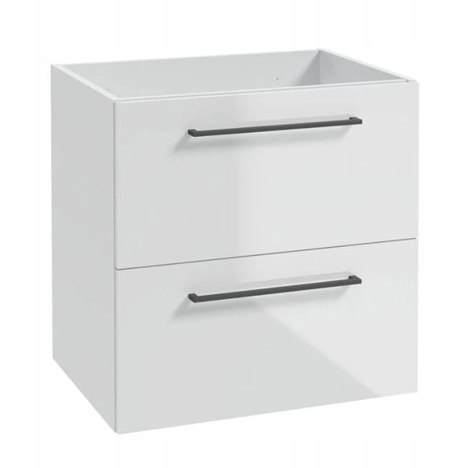 STAMAR - Badkamerkast 60cm met Wandcloset - Badkamermeubel - Wit