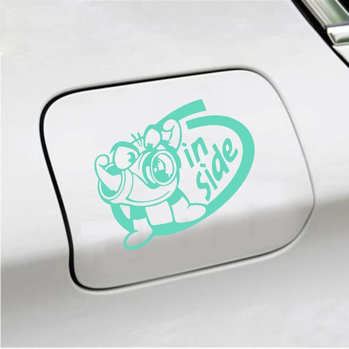 Bumpersticker - Turbo Inside - 12 X 15 - Mint
