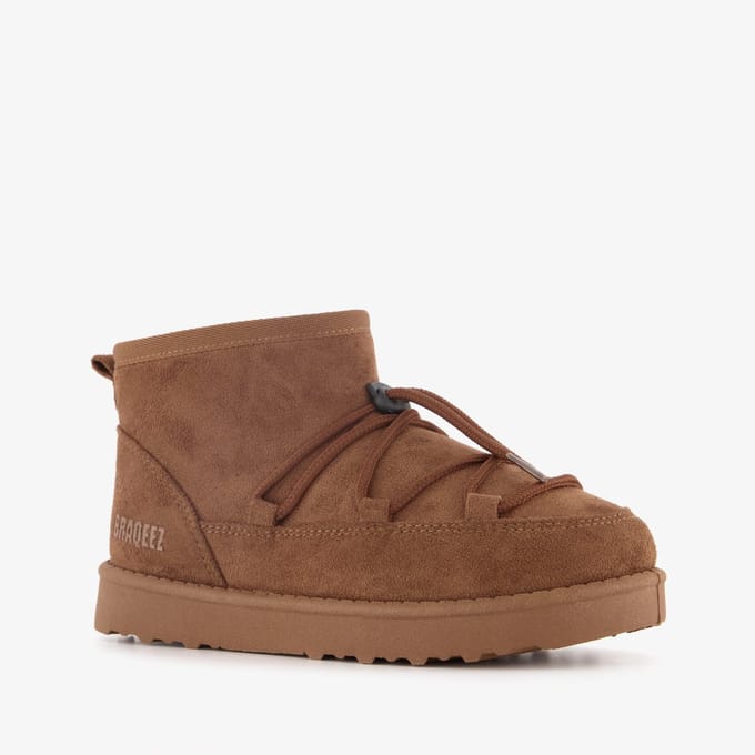 Braqeez gevoerde meisjes boots bruin - Maat 32