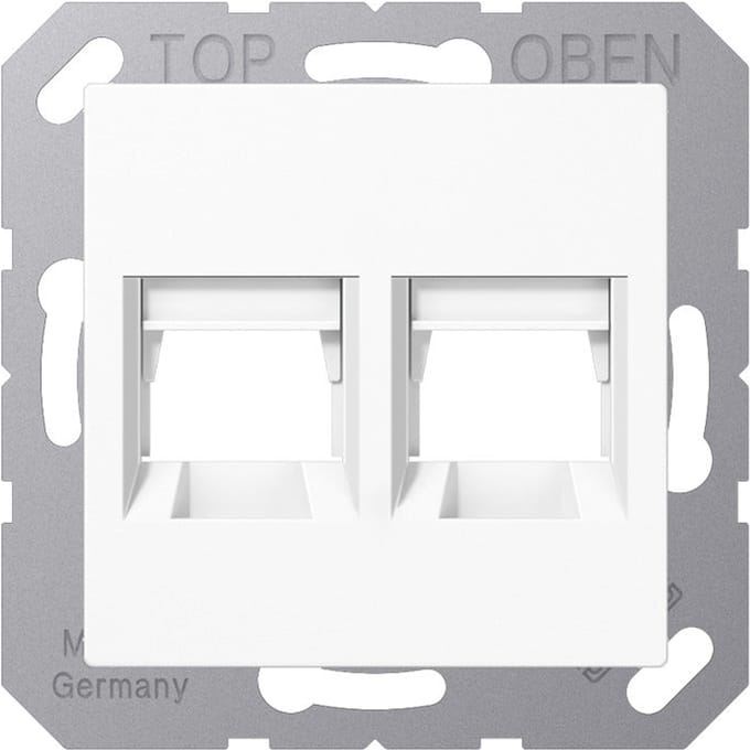 Jung AS500 Dubbele RJ45 Afdekking Wit - A1569-2BRWW