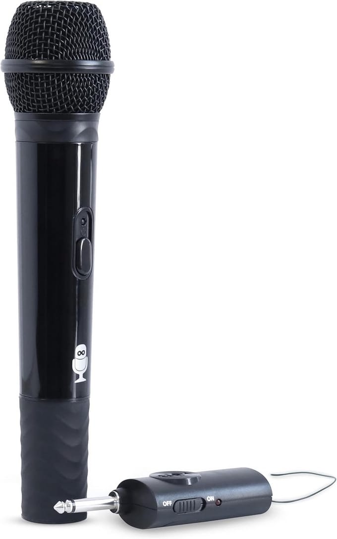Draadloze Karaoke Microfoon Zwart - Wireless Zangmicrofoon voor Optimaal Geluid