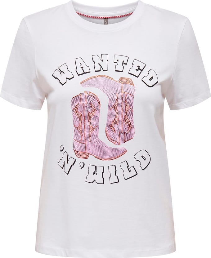 ONLY - T-shirts - Maat S - Vrouwen - Brigh White - Direct-to-Farm