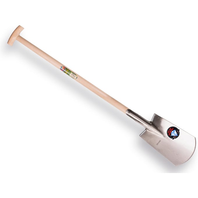 Spade gepolijst | met opstap | T-steel 95 cm