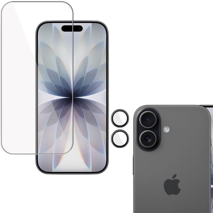 TechNow Screenprotector + Camera Screen geschikt voor iPhone 17 Screenprotector - Gehard Glas - Rounded - Proteqt+