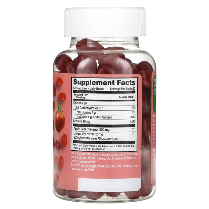 Human Beanz, Appelciderazijn Jelly Beans, Appel Blast, 120 Jelly Beans beige