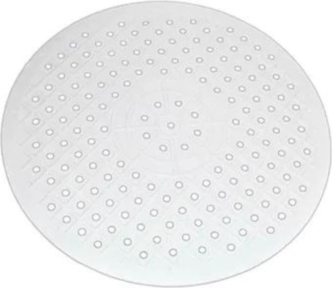 MONOO - Gootsteenmat Wit - Ø 31 cm - Rond - Wit - Siliconen - Gootsteen Mat - Spoelbakmat - Wasbak Matje