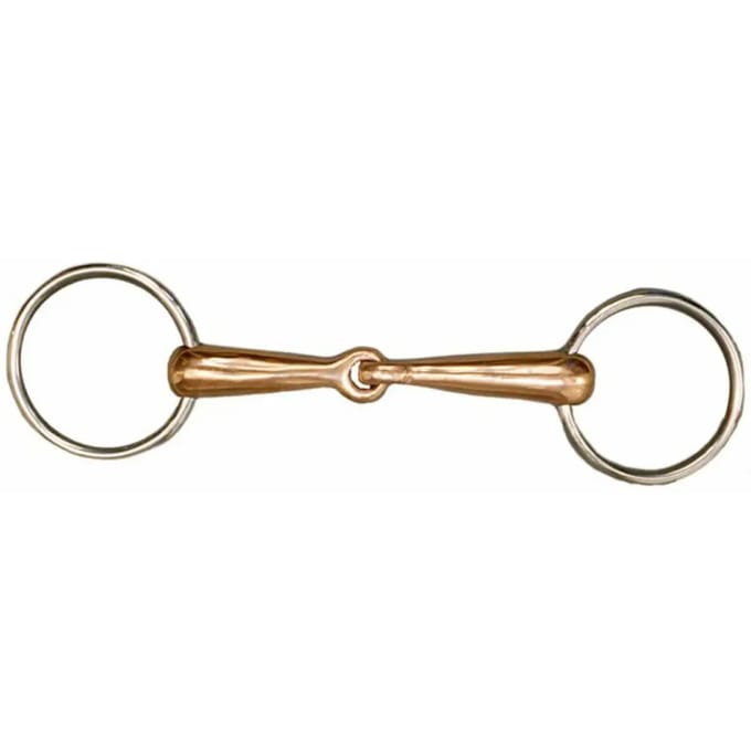 2-rings trens bit voor paarden met koperen lopen Tattini
